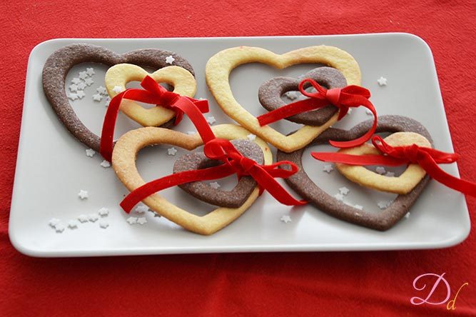Biscotti di San Valentino: Doppi cuori da condividere - Dolci Dessert